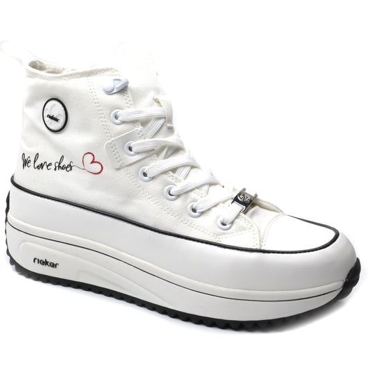 Rieker Sneakers dama 90012 80 alb ID4080-ALB