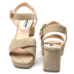 Intermoda Sandale dama 51269 bej velur ID4091-BJV