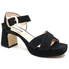 Intermoda Sandale dama 51269 negru velur ID4091-NGV