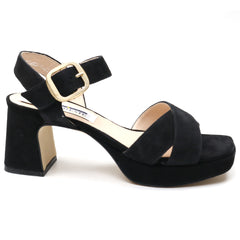 Intermoda Sandale dama 51269 negru velur ID4091-NGV