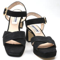 Intermoda Sandale dama 51269 negru velur ID4091-NGV