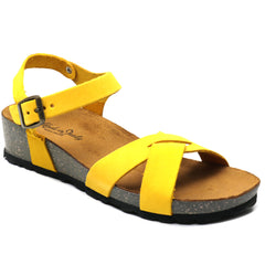 Intermoda Sandale dama GILDA galben velur ID4096-GLBV