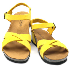 Intermoda Sandale dama GILDA galben velur ID4096-GLBV