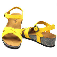 Intermoda Sandale dama GILDA galben velur ID4096-GLBV