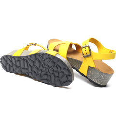 Intermoda Sandale dama GILDA galben velur ID4096-GLBV