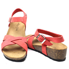 Intermoda Sandale dama GILDA rosu velur ID4096-RSV