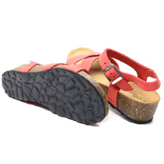 Intermoda Sandale dama GILDA rosu velur ID4096-RSV
