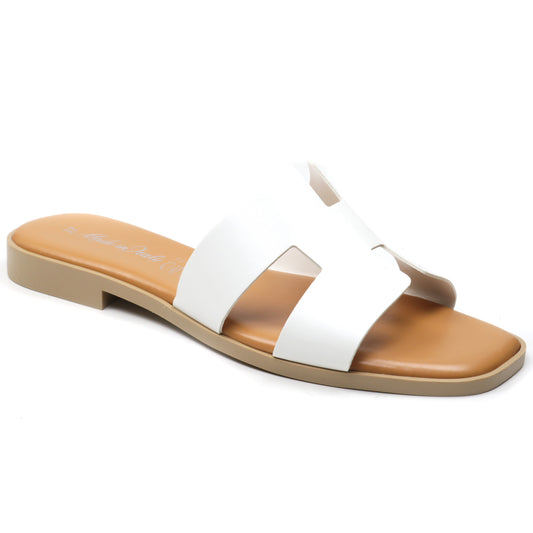 Intermoda Papuci dama 100 alb ID4097-ALB