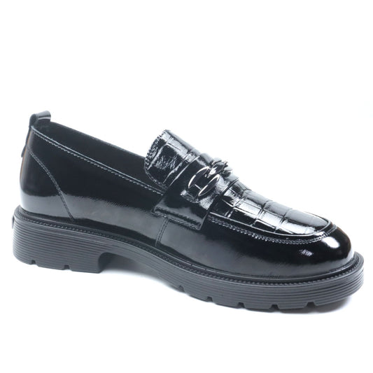 Pass Collection Pantofi dama X4X450028A 01 L negru lac ID4143-NGL