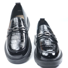 Pass Collection Pantofi dama X4X450028A 01 L negru lac ID4143-NGL