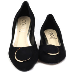 AGA Pantofi dama PFA1481.19 negru velur ID4150-NGV