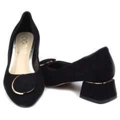 AGA Pantofi dama PFA1481.19 negru velur ID4150-NGV