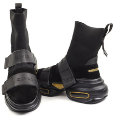 GRYXX Ghete dama P020127 2 B 01 Z negru+multicolor ID4180-NG.MCL