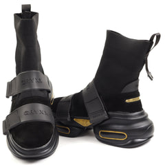 GRYXX Ghete dama P020127 2 B 01 Z negru+multicolor ID4180-NG.MCL