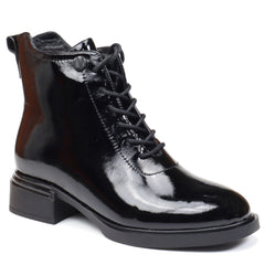 Feeling Ghete dama piele naturala H5307 7855 negru lac ID4188-NGL
