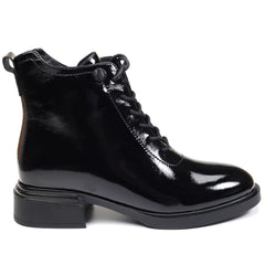 Feeling Ghete dama piele naturala H5307 7855 negru lac ID4188-NGL