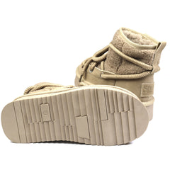 Soprani Couture Ghete dama Hugh Platform stil INUIKII SCW421P17 bej velur ID4353-BJV