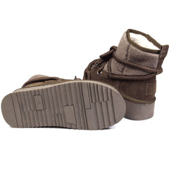 Soprani Couture Ghete dama Hugh Platform stil INUIKII SCW421P17 maro velur ID4353-MAROV