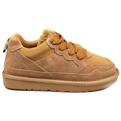 Energy Pantofi dama stil UGG I1204 camel velur ID4374-CMLV