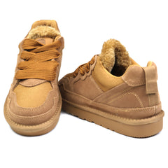 Energy Pantofi dama stil UGG I1204 camel velur ID4374-CMLV