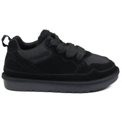 Energy Pantofi dama stil UGG I1204 negru velur ID4374-NGV