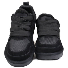 Energy Pantofi dama stil UGG I1204 negru velur ID4374-NGV