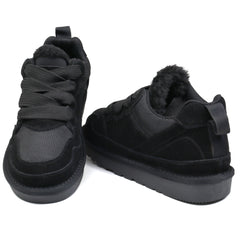 Energy Pantofi dama stil UGG I1204 negru velur ID4374-NGV