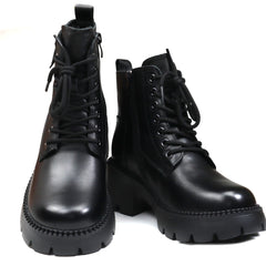 Formazione Ghete dama piele naturala 8099 negru ID4391-NG