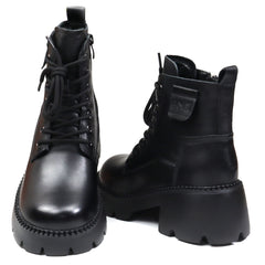 Formazione Ghete dama piele naturala 8099 negru ID4391-NG