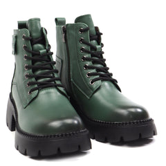 Formazione Ghete dama piele naturala 8099 verde ID4391-VRD