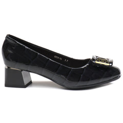 Formazione Pantofi dama 0059 16 negru croco lac ID4418-NGCRL