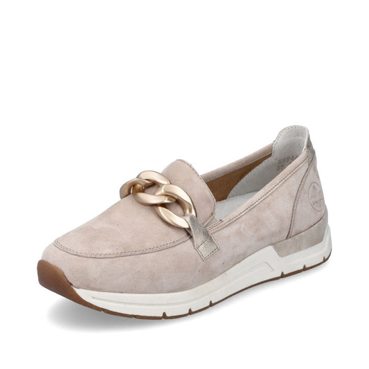 Rieker Pantofi dama 58944 60 bej velur ID4436-BJV