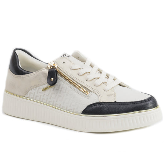 Remonte Sneakers dama D2E04 80 WHITE/BLACK ID4438-WBK