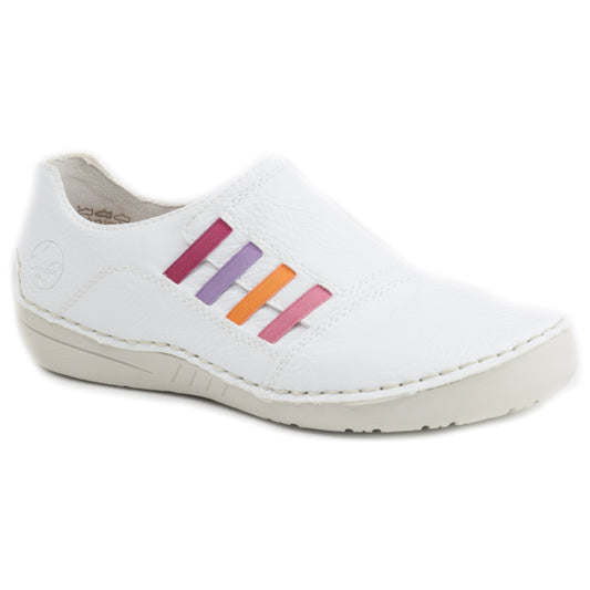 Rieker Pantofi dama 52560 80 alb ID4444-ALB