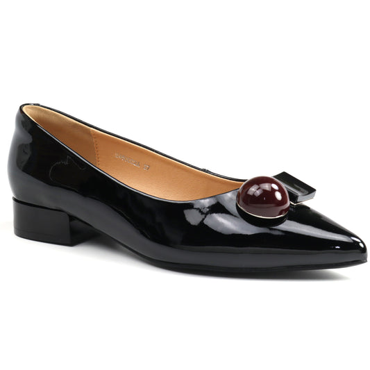 Pass Collection Pantofi dama M4M460002A 01 L negru lac ID4462-NGL