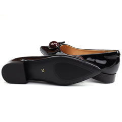 Pass Collection Pantofi dama M4M460002A 01 L negru lac ID4462-NGL