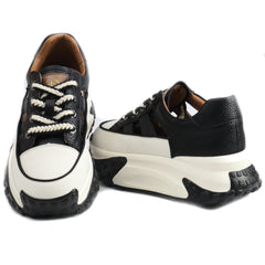 Franco Gerardo Pantofi dama decupati piele naturala 9071 1 BLACK ID4467-BLK