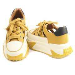 Franco Gerardo Pantofi dama decupati 9071 1 YELLOW ID4467-YEL