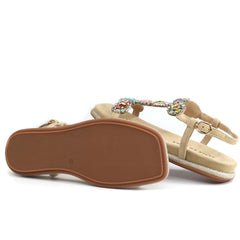 Alma En Pena Sandale dama V251601 bej velur ID4474-BJV