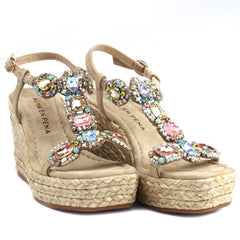 Alma En Pena Sandale dama V251270 bej velur ID4475-BJV