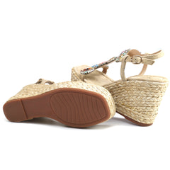 Alma En Pena Sandale dama V251270 bej velur ID4475-BJV