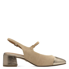 Tamaris Pantofi dama decupati 1 29630 44 BEIGE/GOLD ID4561-BEIG