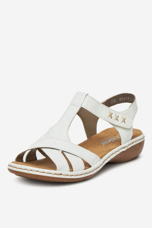 Rieker Sandale dama 65919 80 alb ID4600-ALB