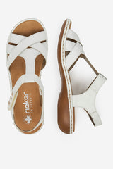 Rieker Sandale dama 65919 80 alb ID4600-ALB