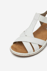 Rieker Sandale dama 65919 80 alb ID4600-ALB