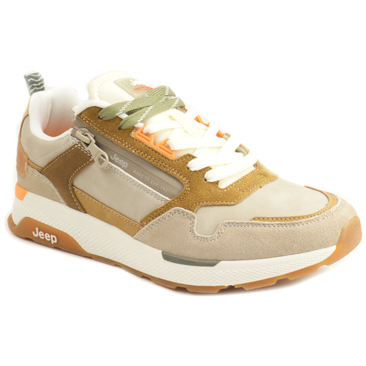 JEEP Sneakers barbati JM51061A BEIGE IB2711-BEIGE