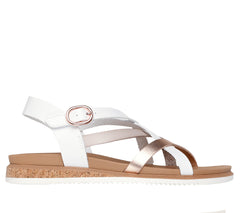 Skechers Sandale dama DESERT KISS LOW PEAK RANK 114709 WHITE ID4747-WHT