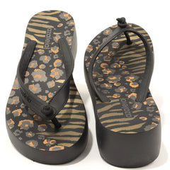 Azaleia Slapi dama Mari Print Light Plat 18444 91316 BLACK ID4774-BLK