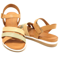 Anna Viotti Sandale dama D45 2478 bej multicolor ID4799-BEJMLT