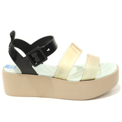 Zaxy Sandale dama Future Sand Plat 18059 91079 BEIGE/BLACK/GREEN ID4836-BELKGR